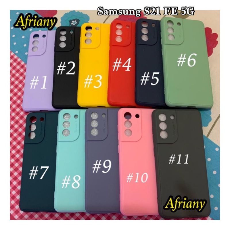 Samsung Galaxy S21 FE 5G S22 Plus 5G S22 Ultra 5G Casing Soft Case Silikon Candy Color Mychoice