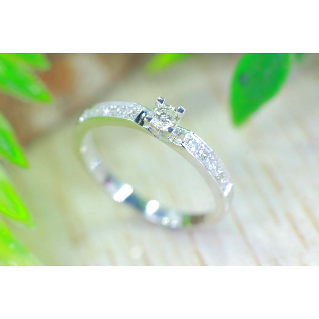 Cincin Emas Putih Berlian Banjar Asli (DIAMOND)