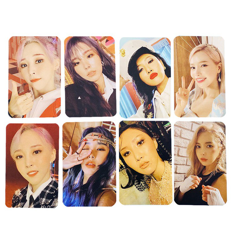 16Pcs / Set Kartu LOMO Foto KPOP MAMAMOO 2nd Album Reality Warna Hitam