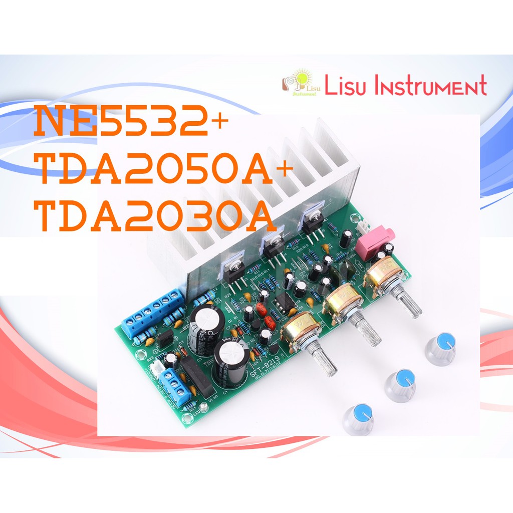 NE5532 2.1 Bass Subwoofer Audio HIFI Amplifier Board Module TDA2050A + TDA2030A