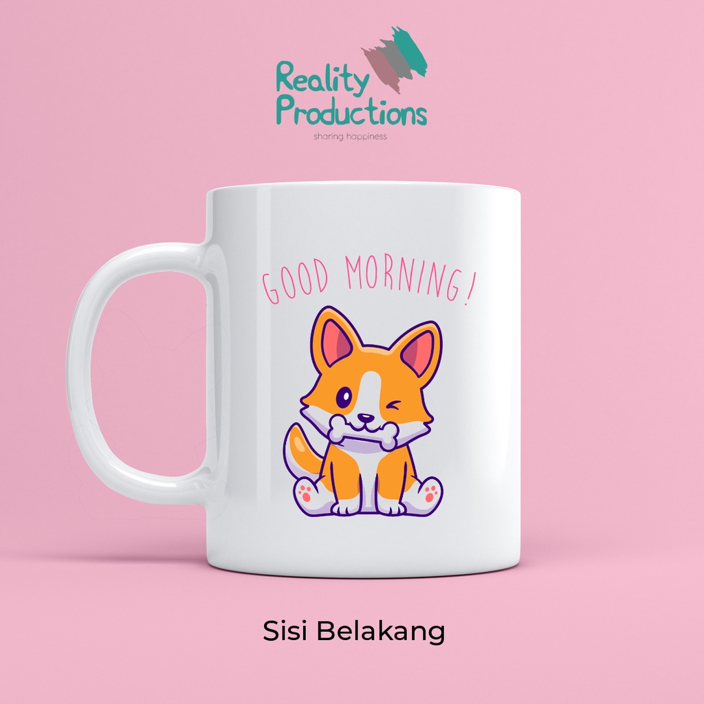 Mug Gelas Cangkir Good Morning Dog Lovers