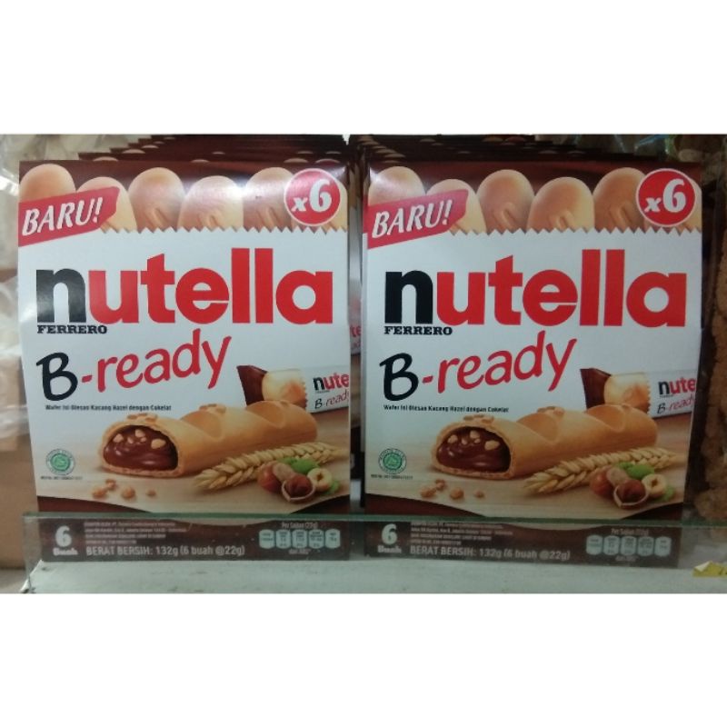 

Nutella Ferrero B Ready / Wafer Cokelat / Coklat / Chocolate / Cokelat Import / Biscuit Coklat