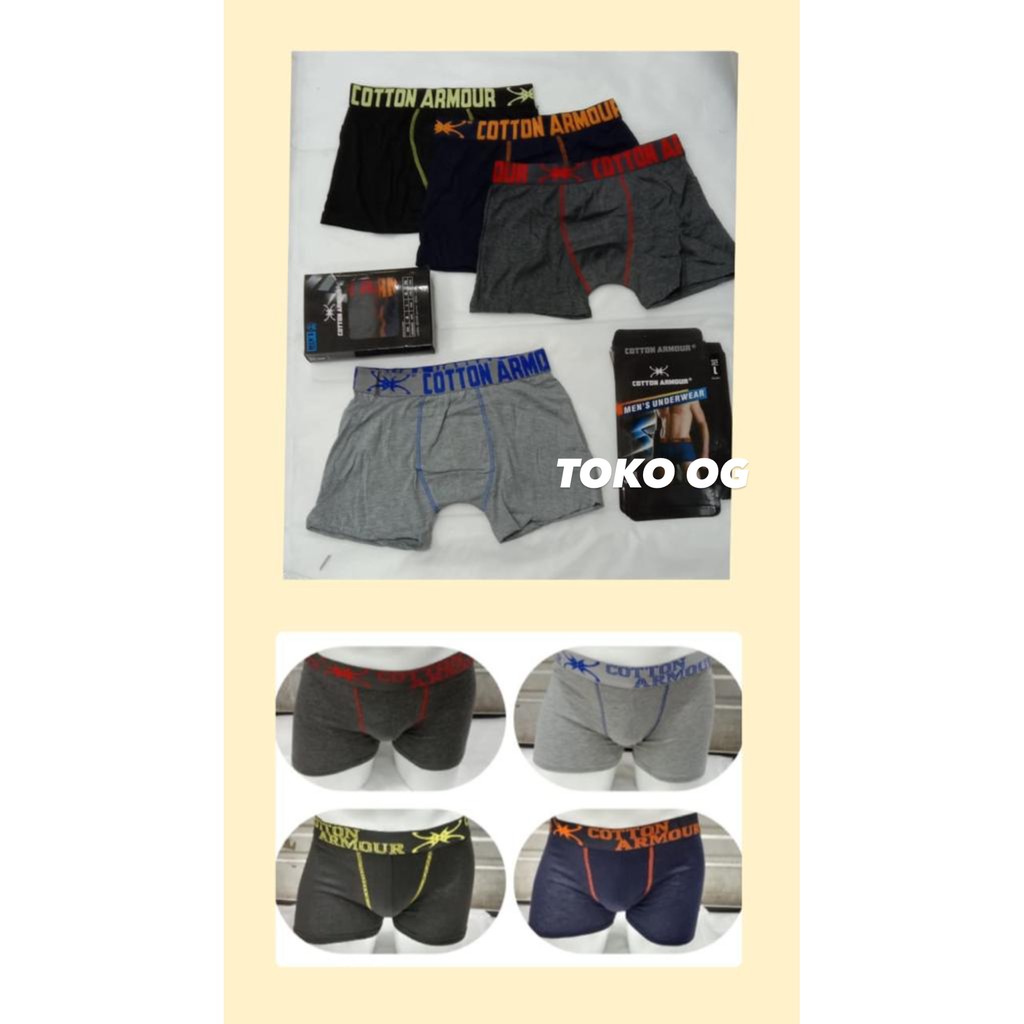 BOXER COTTON AMOUR M L XL XXL PRIA LAKI COWO SEGIEMPAT KATUN