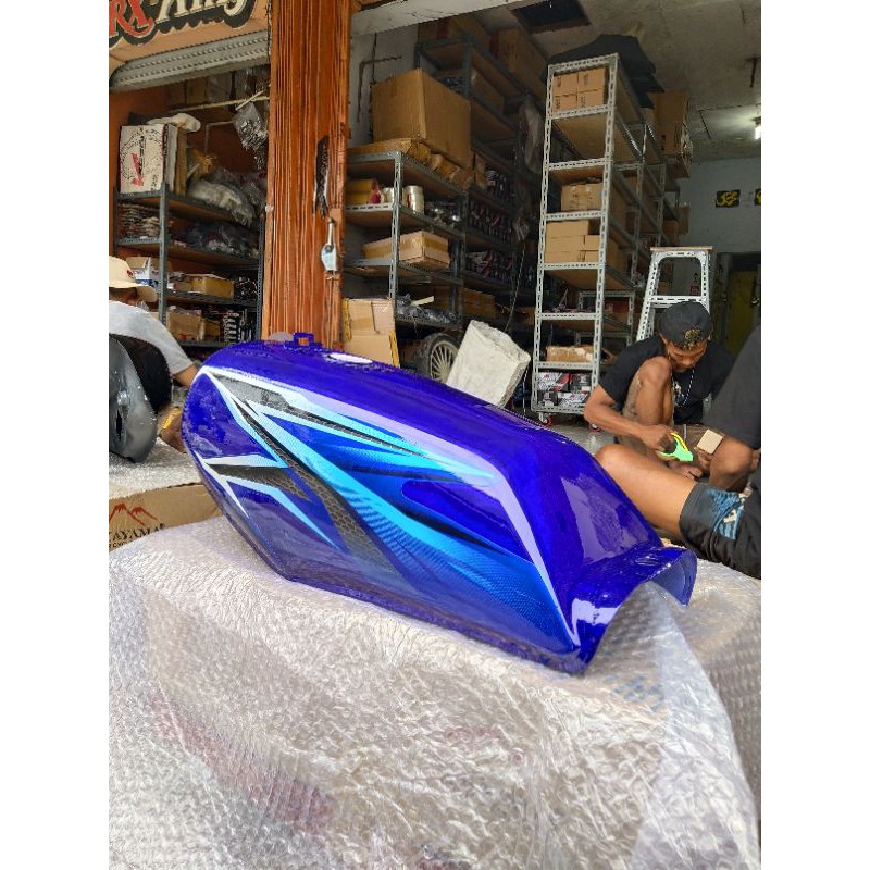 TANGKI BENSIN BIRU RX KING 2005