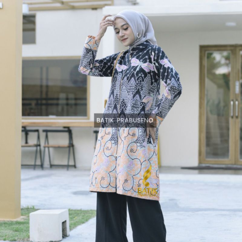 Tunik Wanita Niskala Batik Prabuseno Original Baju Atasan Wanita Tunik Batik Wanita Prabuseno Busui