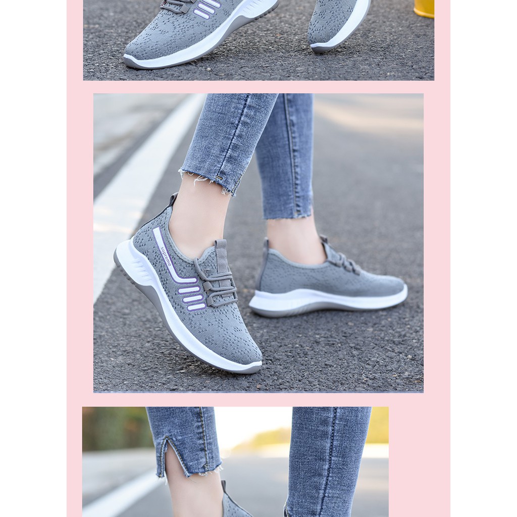 X214 Sepatu Wanita Kasual - Sepatu Wanta Fashion Import - Runing Shoes &amp; Sepatu Olahraga - Sepatu Kets - Bahan Tebal