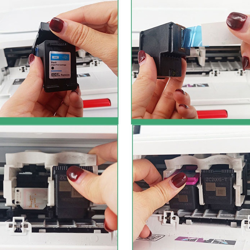 Cartridge Tinta btsg Remanufactured 652XL Warna Hitam, Tri-Color Pengganti HP 652XL Paket Untuk HP Deskjet 1118 2135 21