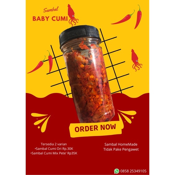

sambal baby cumi kedai wahyu