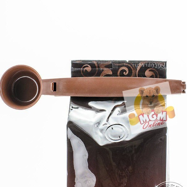 FOOD CLIP Sendok takar kopi dengan clip coffee measuring spoon 2in1