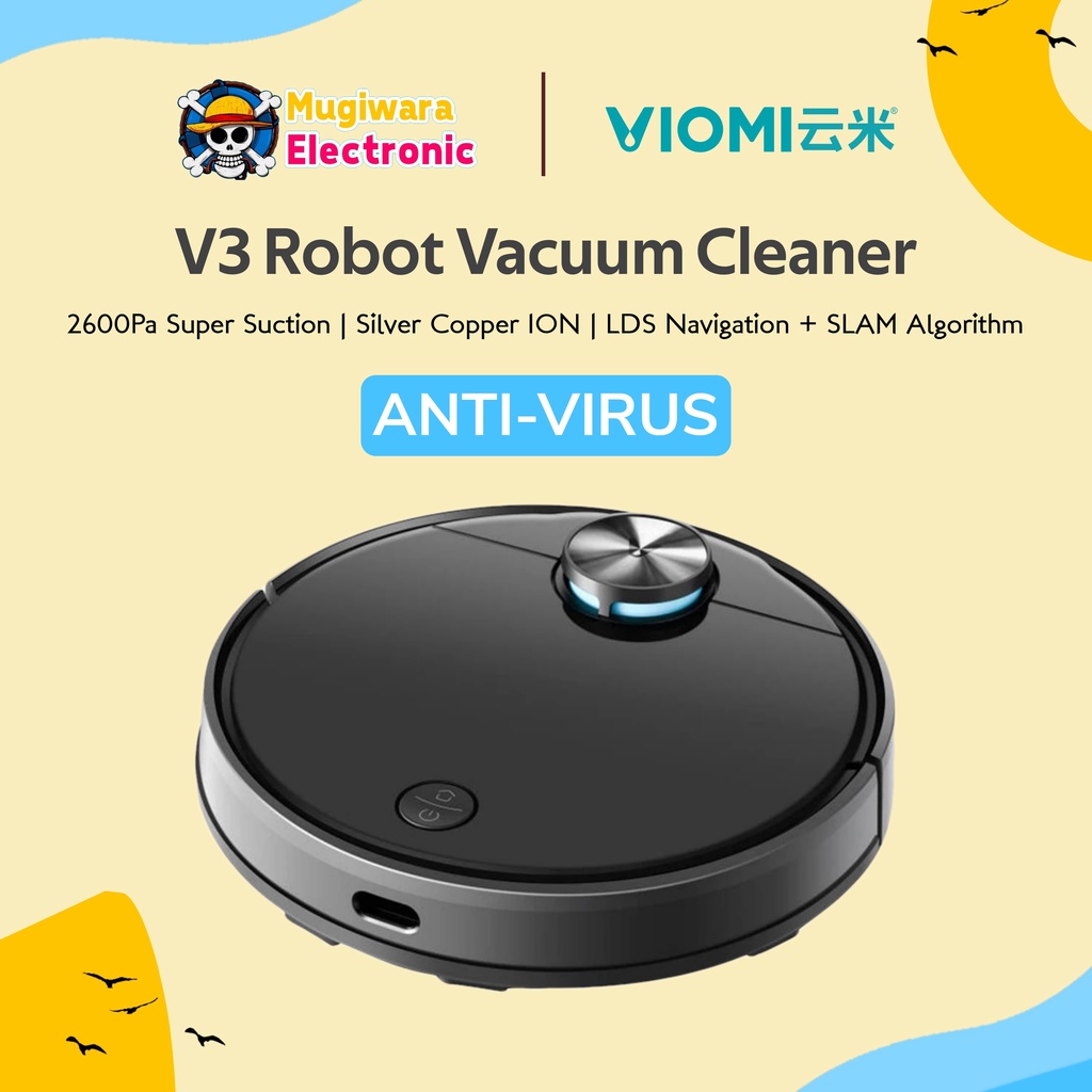 VIOMI V3 Robot Vacuum Cleaner with Anti-virus 2600pa