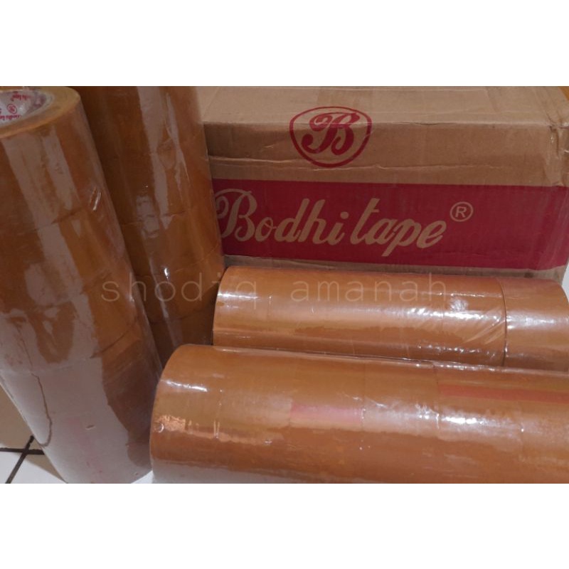 

Lakban coklat 100yard besar
