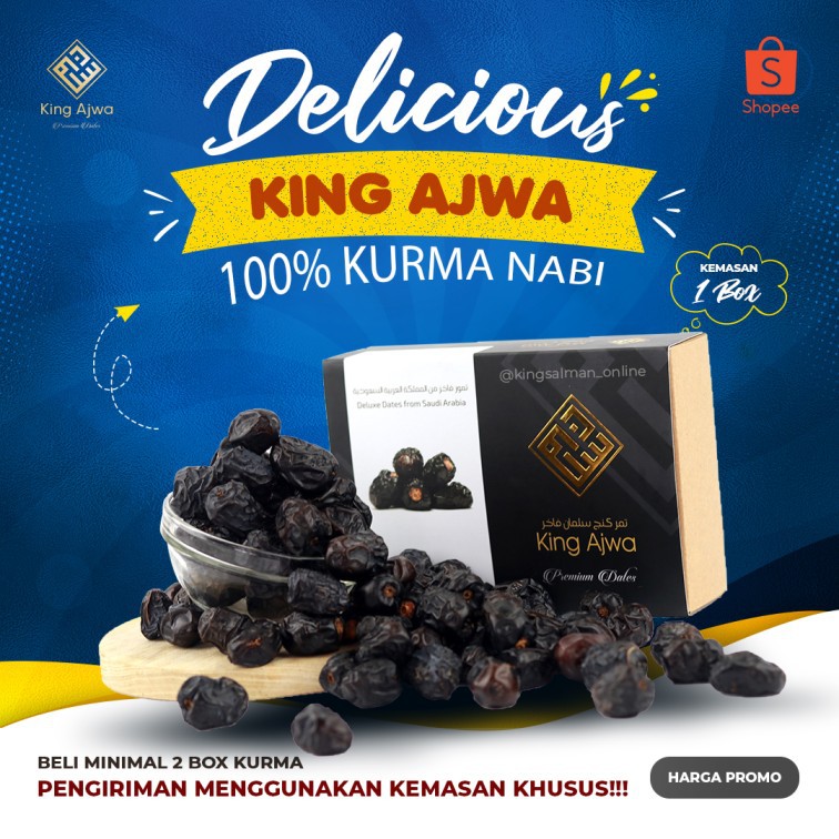 

Kurma King Ajwa - Super Premium/VIP (1 Box) Original NEW 2025