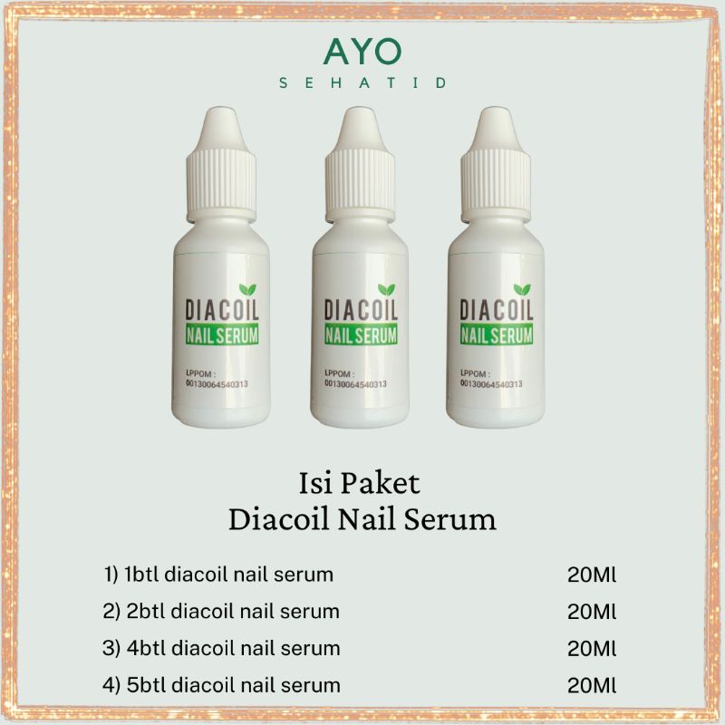 Diacoil Nail Serum Original Obat Jamur Kuku Cantengan Dan Bernanah Ampuh 100%