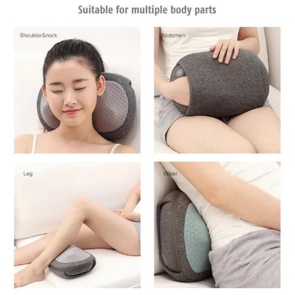 leravan wireless massage pillow with heating plate alat pijat