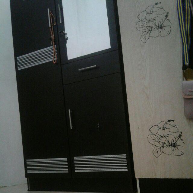 Rak Dinding Vintage Minimalis (dengan 3buah Hook Gantungan )