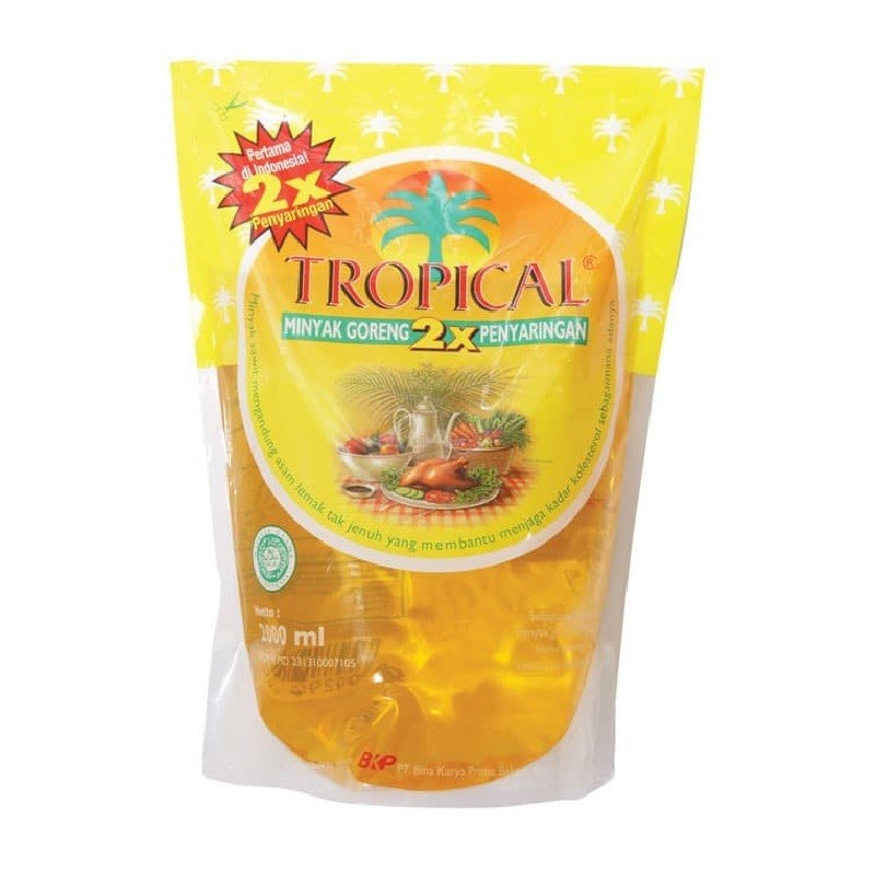 

minyak goreng sawit tropical pouch 2 liter