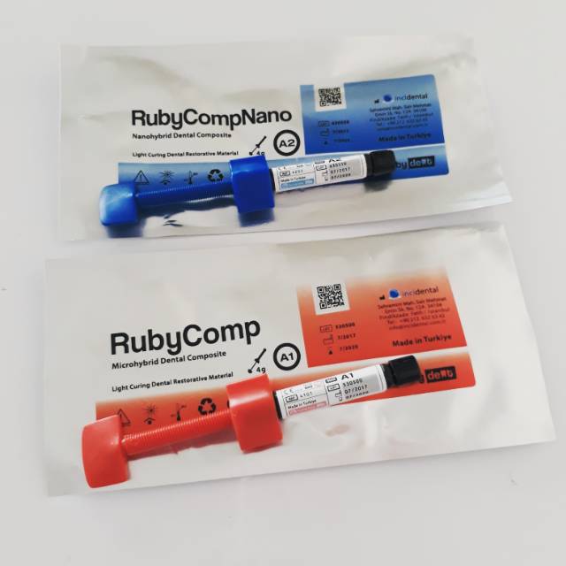 Ruby Composite Nano Light Cure A1 A2 A3 dan A3.5