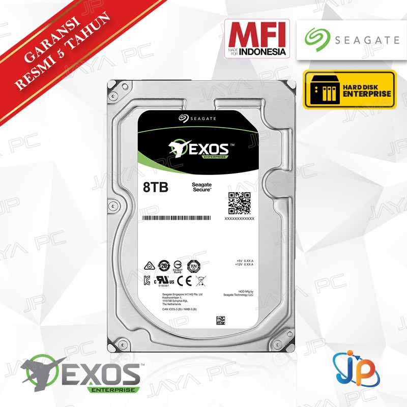 Seagate Exos Enterprise SAS 8TB 3.5" HDD/ Harddisk Server 7200 RPM