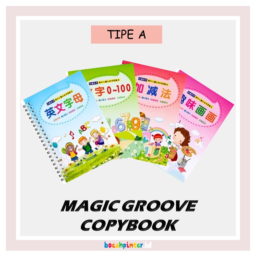 Magic Groove Copybook | Belajar Menulis Ajaib | Prewriting / Pra - Menulis | Mainan Edukasi Anak-1