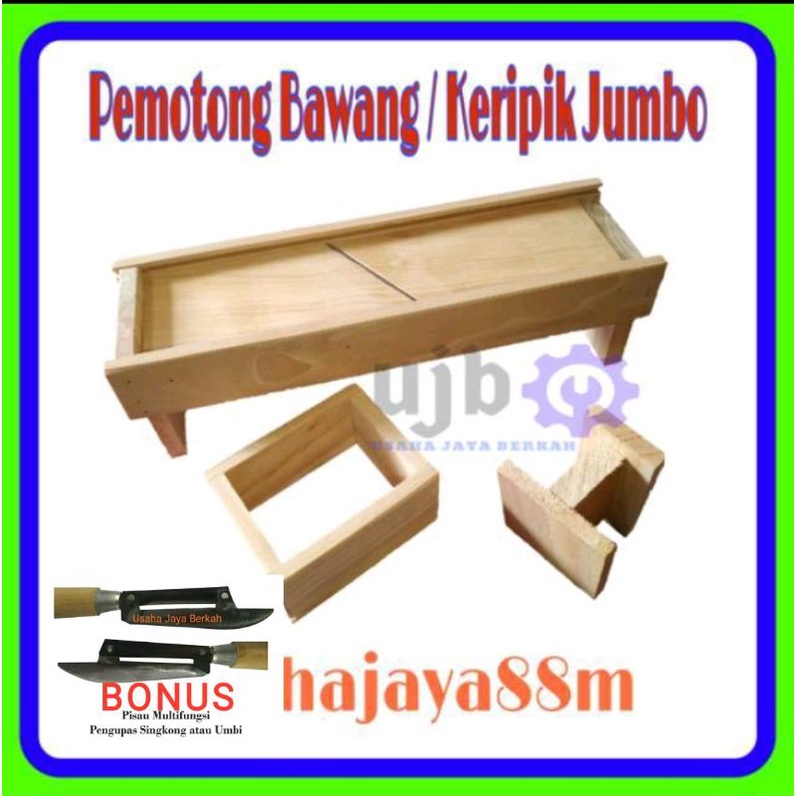 BONUS PISAU KUPAS KULIT , Pemotong Keripik Manual Jumbo, Pemotong Bawang pemotong keripik irisan kay