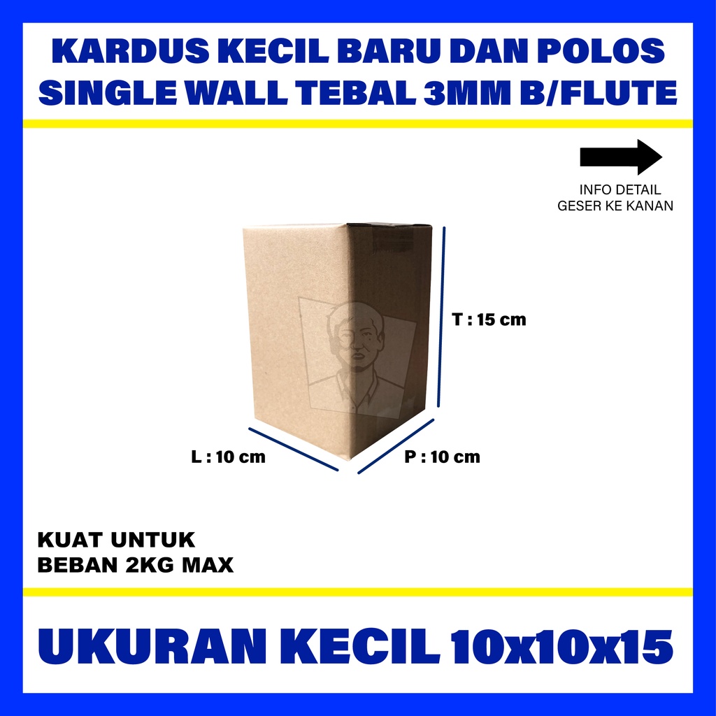 

Kardus Polos Box Karton Murah 10 x 10 x 15
