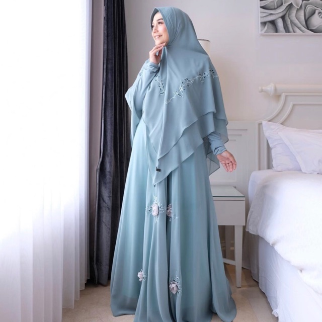 Rosi syari “green” original aisyalina_id