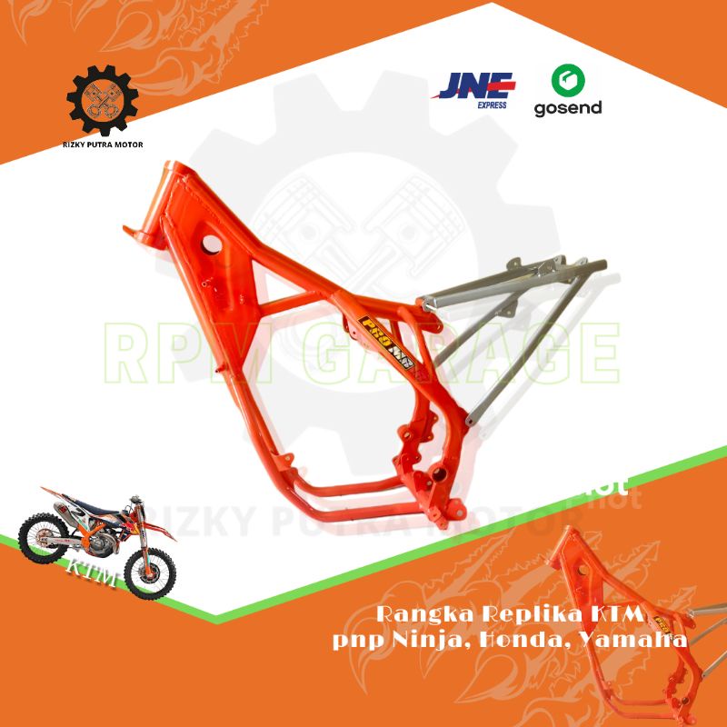 Frame rangka ktm dudukan mesin ninja pnp