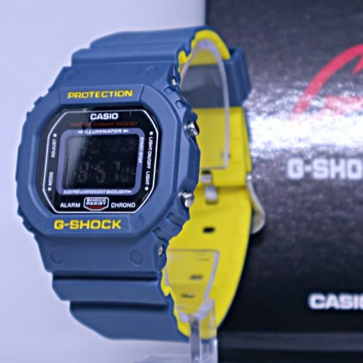 g shock dw 5600 blue