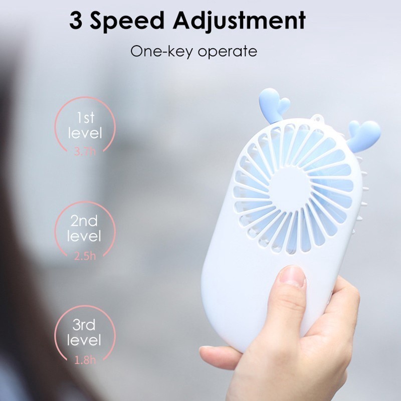 Pocket Fan Kipas Angin Mini Cute Cooling Fan Mini Portable