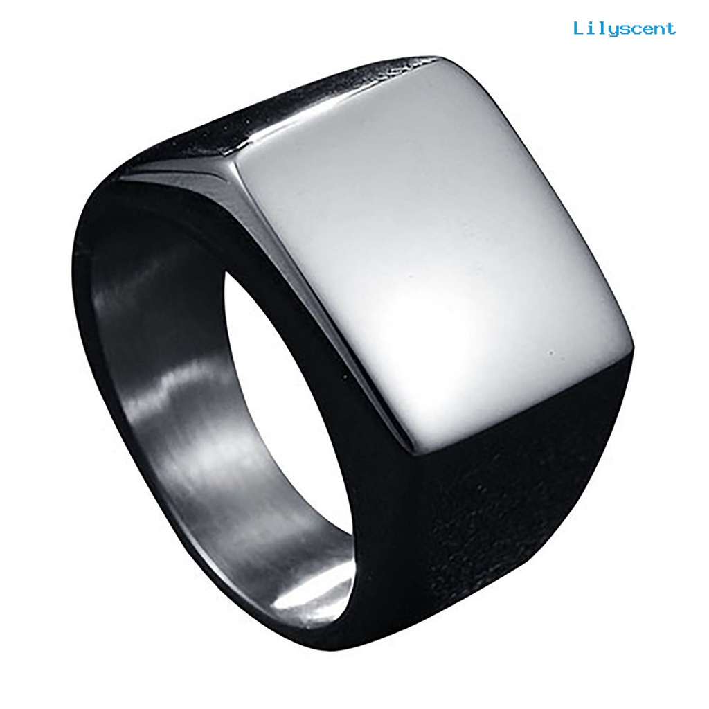 Ls Cincin Pria Bahan Stainless Steel Warna Polos Untuk Pesta Pernikahan