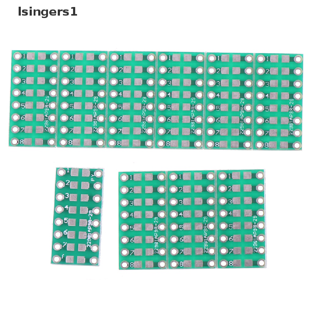 (lsingers1) 10pcs Papan PCB Konverter Komponen SMD / SMT 0805 0603 0402 Ke DIP