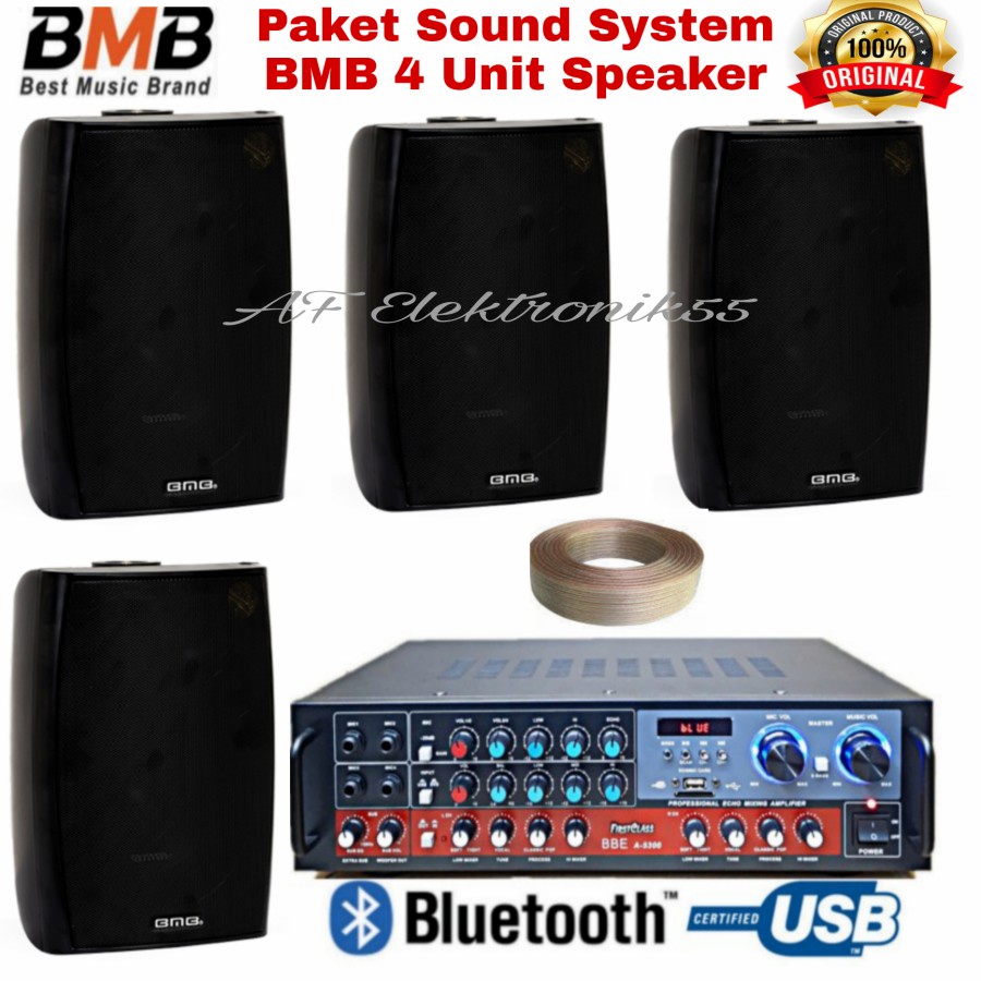 Paket Sound System BMB ( 4 unit speaker )