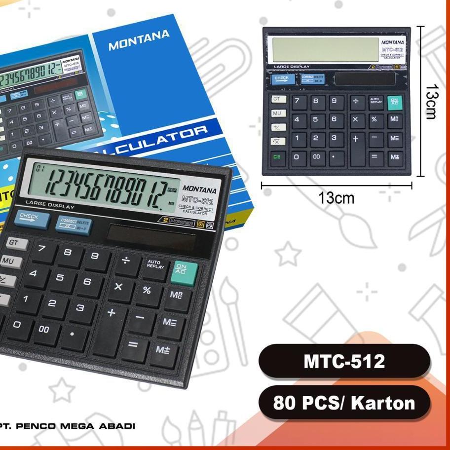 

Kalkulator calculator MTC512 12 digit distributor ..