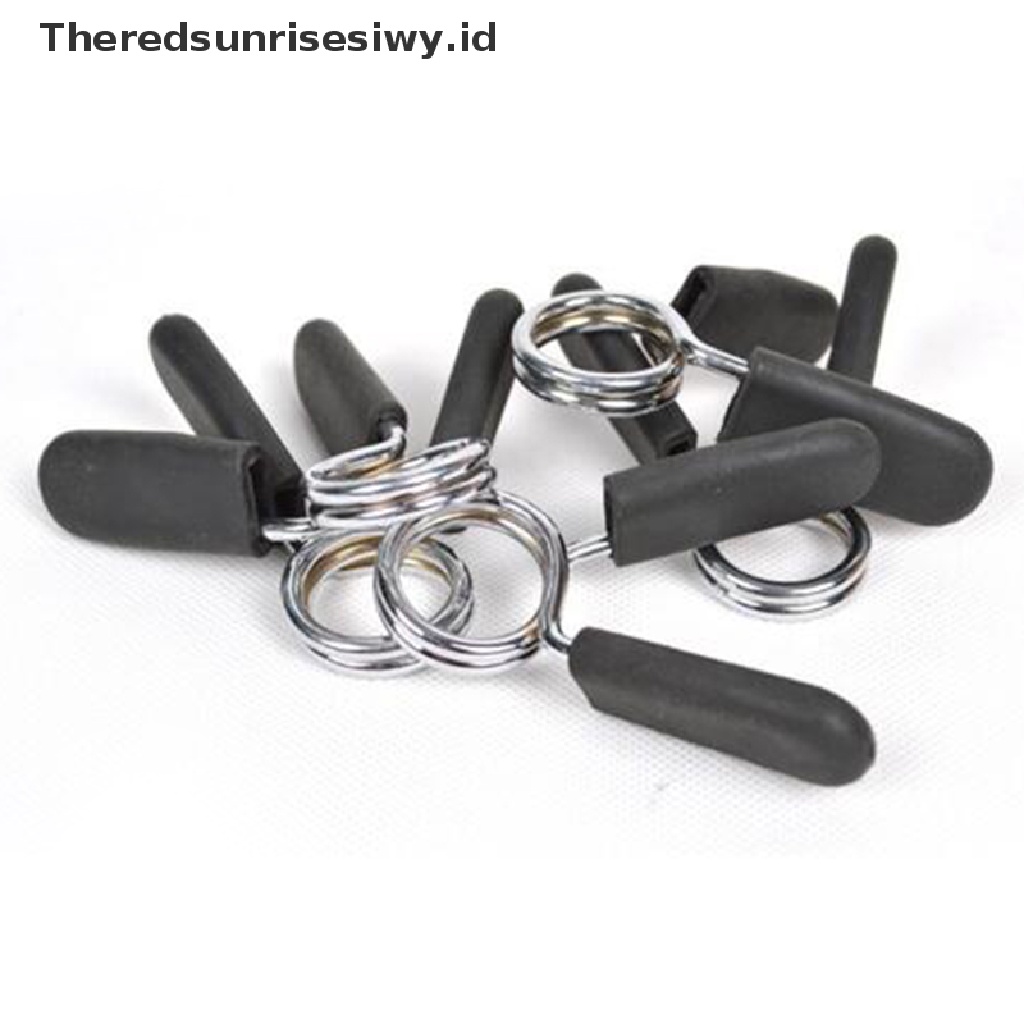 (Theredsunrisesiwy.Id) Gym Dumbbell Lock Collars Collars Klip Penjepit Barbel Kunci