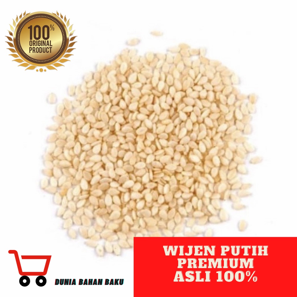 WIJEN PUTIH WHITE SESAME PREMIUM 500 g/1KG BIJI WIJEN