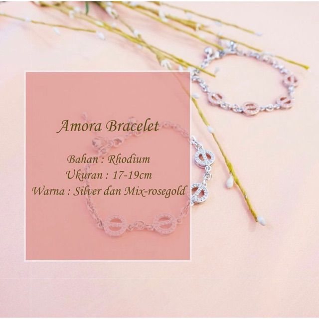 PREMIUM AMORA BRACELET / GELANG RHODIUM CARTIER
