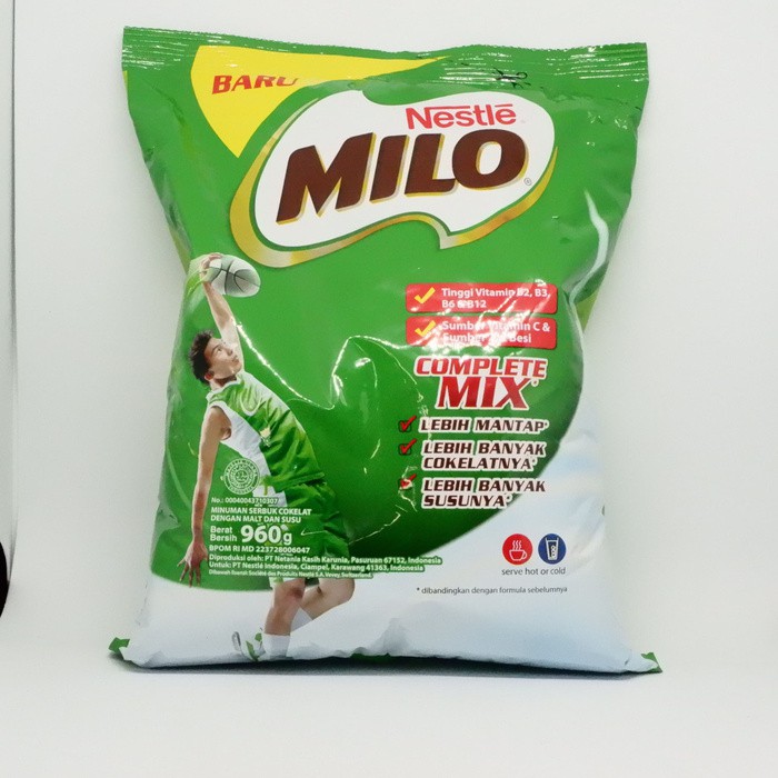 

MILO 960GR NESTLE Susu Bubuk Minuman Coklat cokelat Instan Susu Coklat