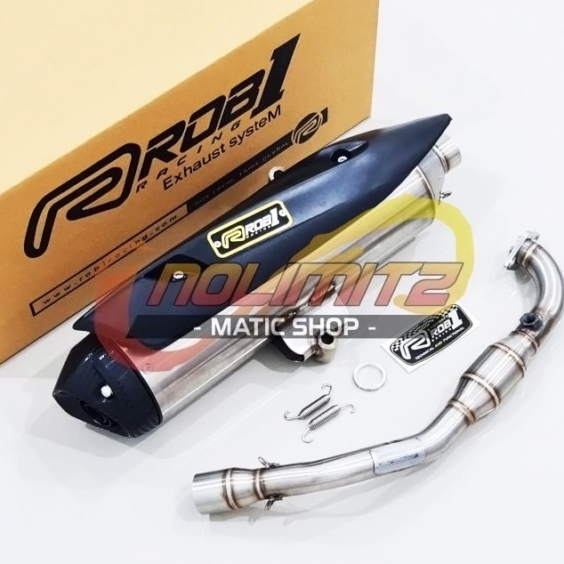 Knalpot Standar Racing ROB1 Power Boom Honda PCX Vario 160