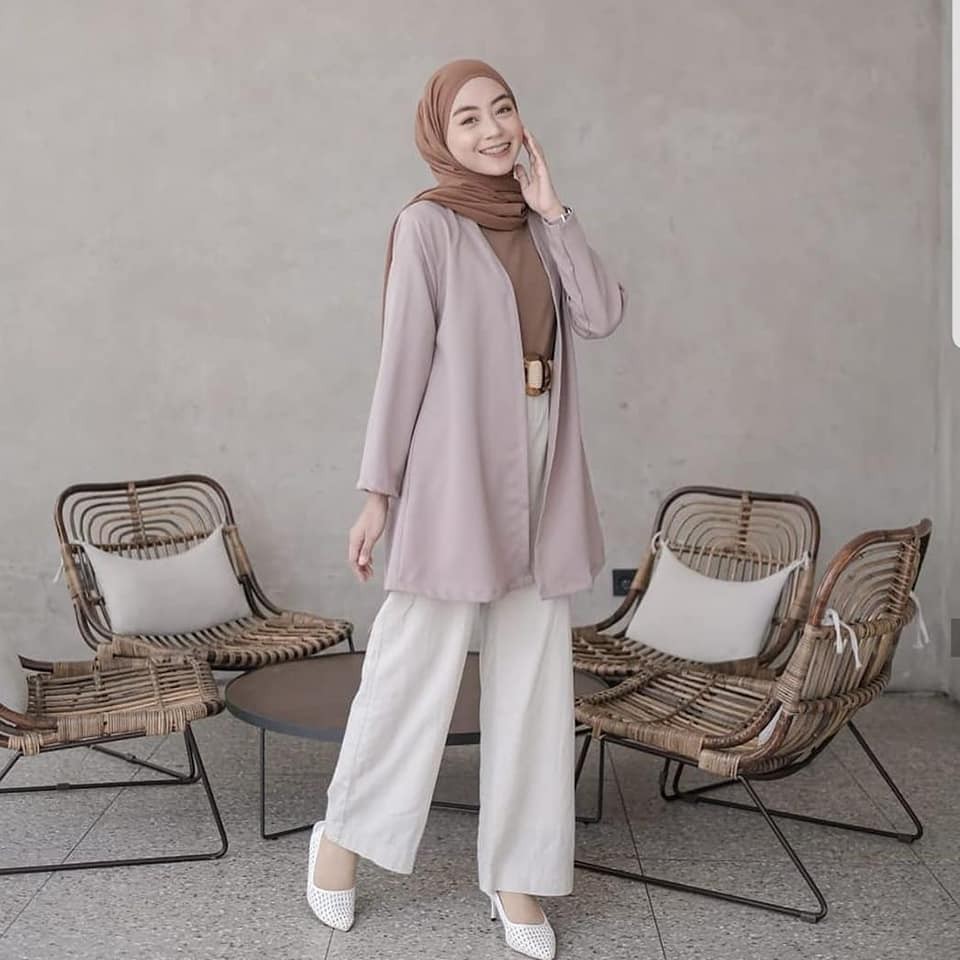 Baju Atasan Poppy Outer Cardigan Moscrepe