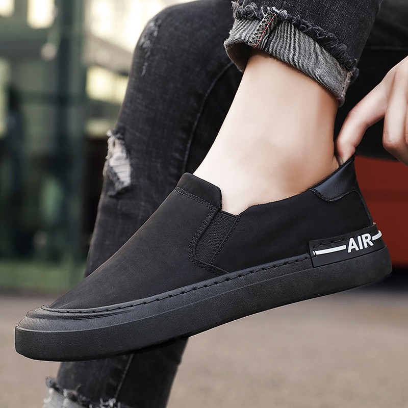 Mainland Sepatu Slip On Pria Formal Sport Sepatu Kerja Olahraga Impor Santai Cowok Casual MC105