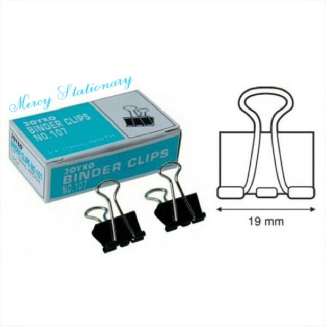 

12 Pcs - Binder Clip 107 - Binder Klip 107 Clips