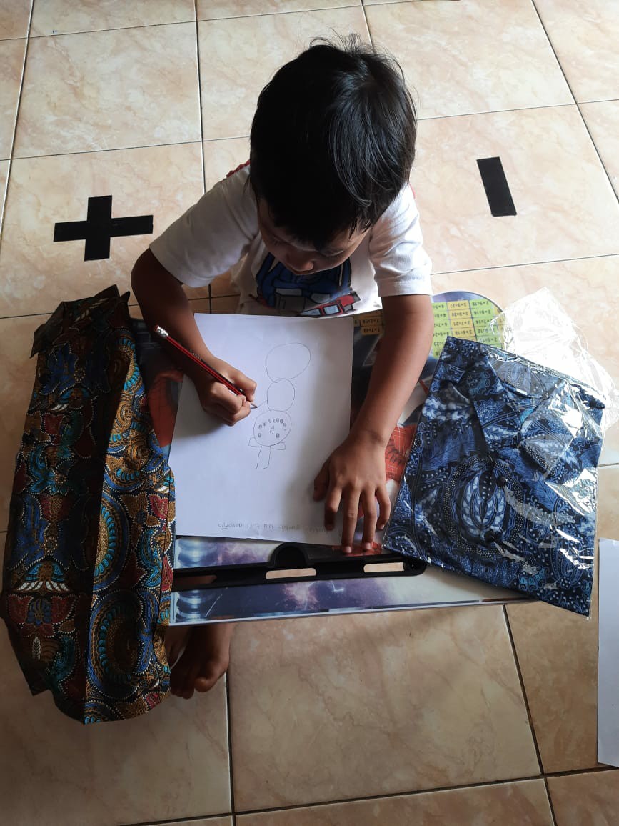 Batik Anak Murah Baju Kemeja Batik Anak Cowok Laki-laki Umur 1 2 3 4 5 Tahun Hem Batik Anak Btank101