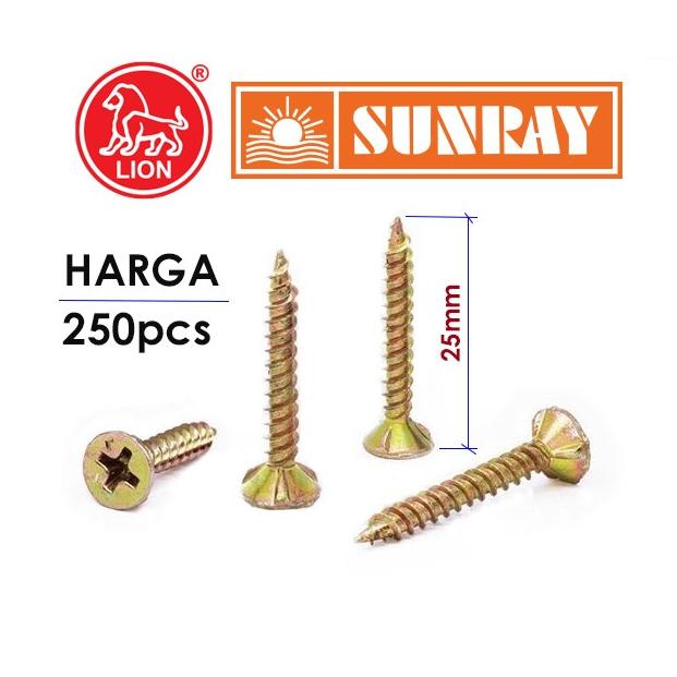 6x1 (250pcs) Sekrup GRC (Cement Board Screw) kalsiboard
