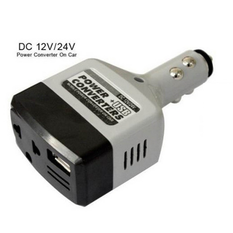 Power Inverter Converter USB DC 12V / 24V to AC 220V Untuk Mobil
