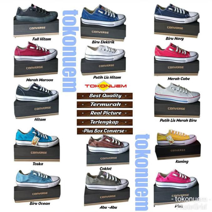 berat sepatu converse original