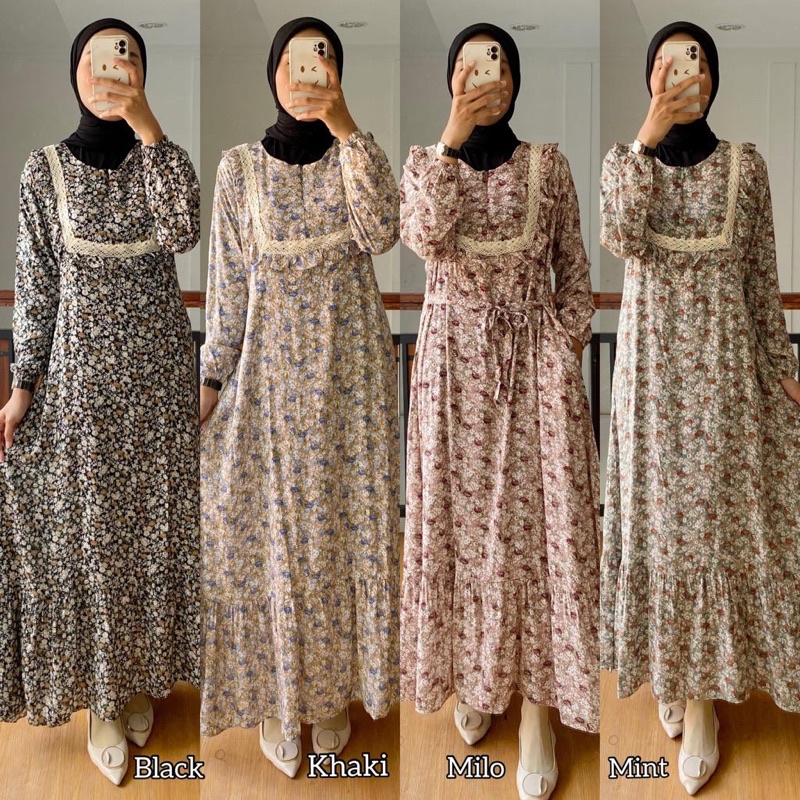 NARENDA DRESS - GAMIS RAYON MOTIF