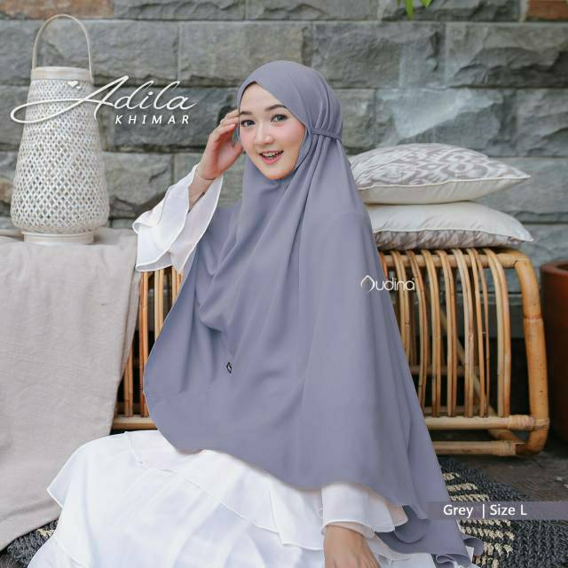 ADILA KHIMAR  SYARI JUMBO POLOS ORI AUDINA