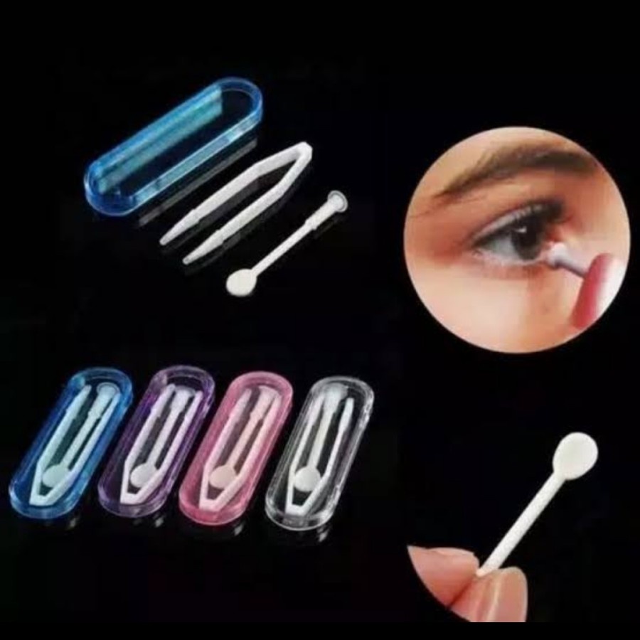 Alat Penjepit Softlens Jepitan Kosmetik Pinset Bulu Mata Make Up Tools