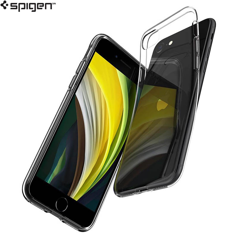 Spigen Liquid Crystal Case iPhone SE 2020 2022 - 7 - 8 - Original Clear Soft Bening Cover Casing Sho