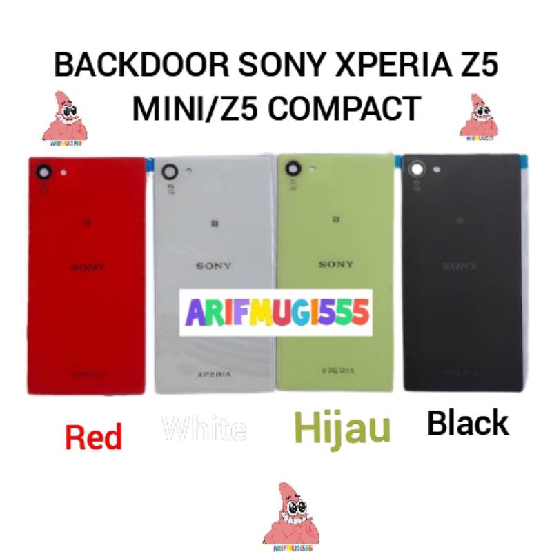 BACKDOOR BACK COVER KESING CASING HOUSING SONY XPERIA Z5 MINI/Z5 COMPACT TUTUP BELAKANG ORIGINAL